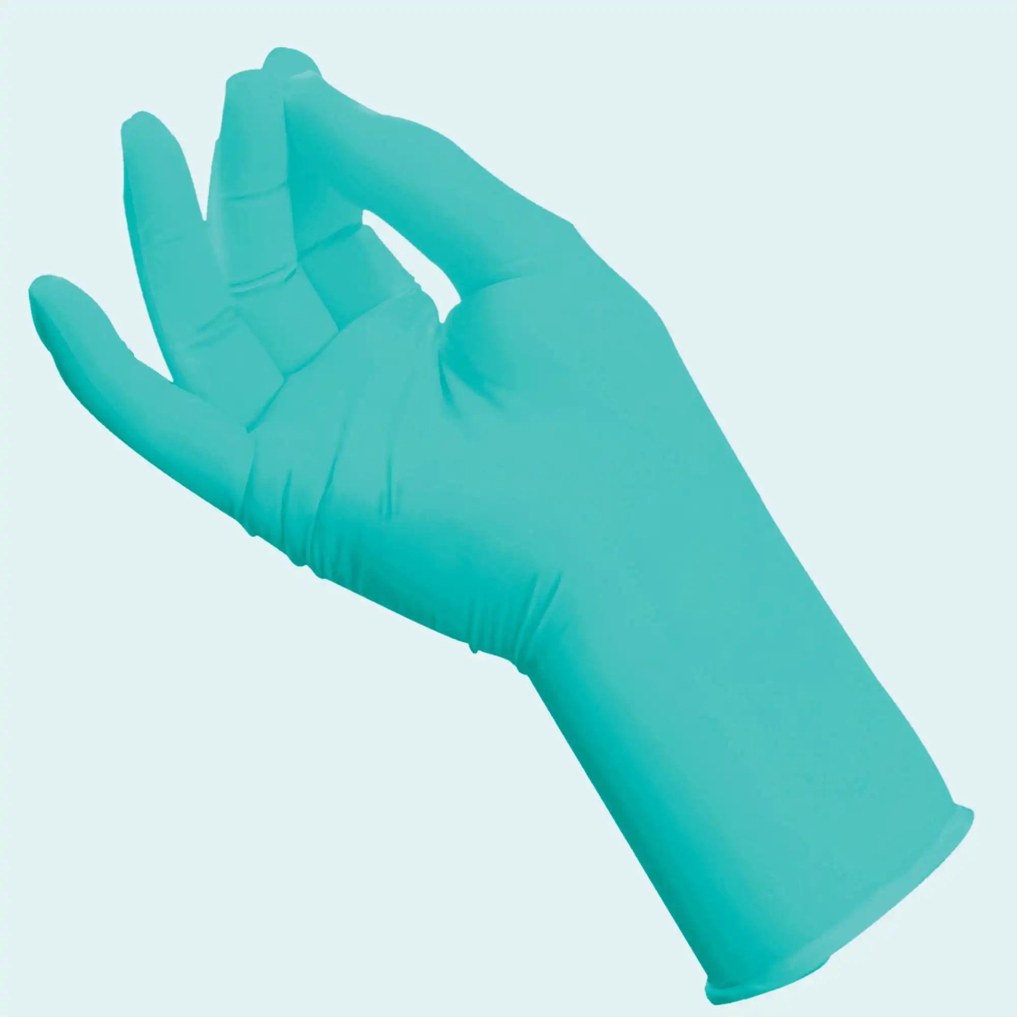 Alasta Aloe Soft-Fit Nitrile Exam Gloves, Powder Free, Textured, Small, Green, 100/Box, AA100S