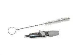 DCI International Economy Saliva Ejector Valve, with Plastic Lever and Threaded Tip, Anodized Aluminum, Quick Disconnect, 1/Pk, 5650