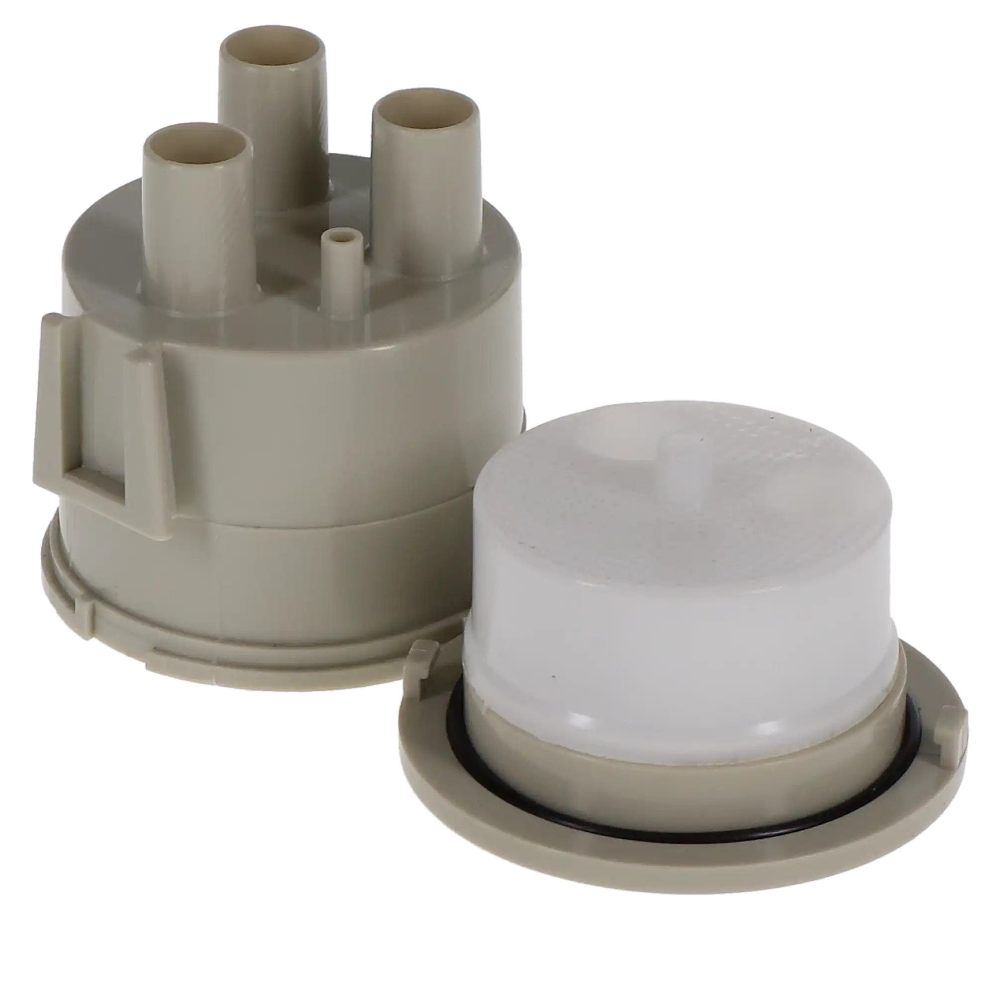 DCI International Vacuum Canister Kit, Gray, 2 HVE & 1 SE, 1-7/8" Collector Screen, Vertical & Horizontal Brackets, 1/Pk, 5860
