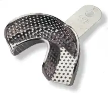 COE® Impression Tray, Nickel-Plated Perforated Partial, Anterior Lower #32, 1/Pk, 260321