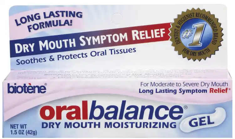 Biotène OralBalance Saliva Replacement Gel for Dry Mouth, 1.5 oz Tube, 6/Pk