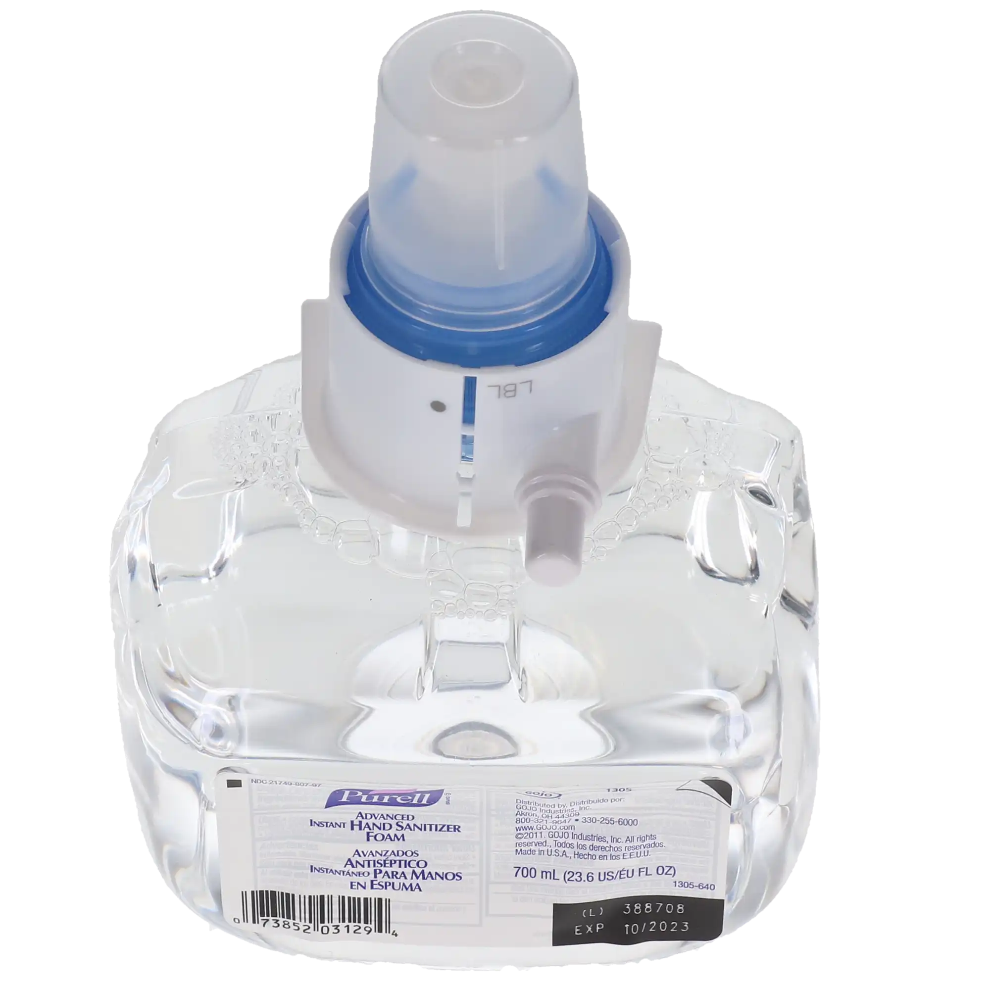 PURELL LTX-7 Instant Hand Sanitizer Foam, 700 mL Bottle, 3/Case