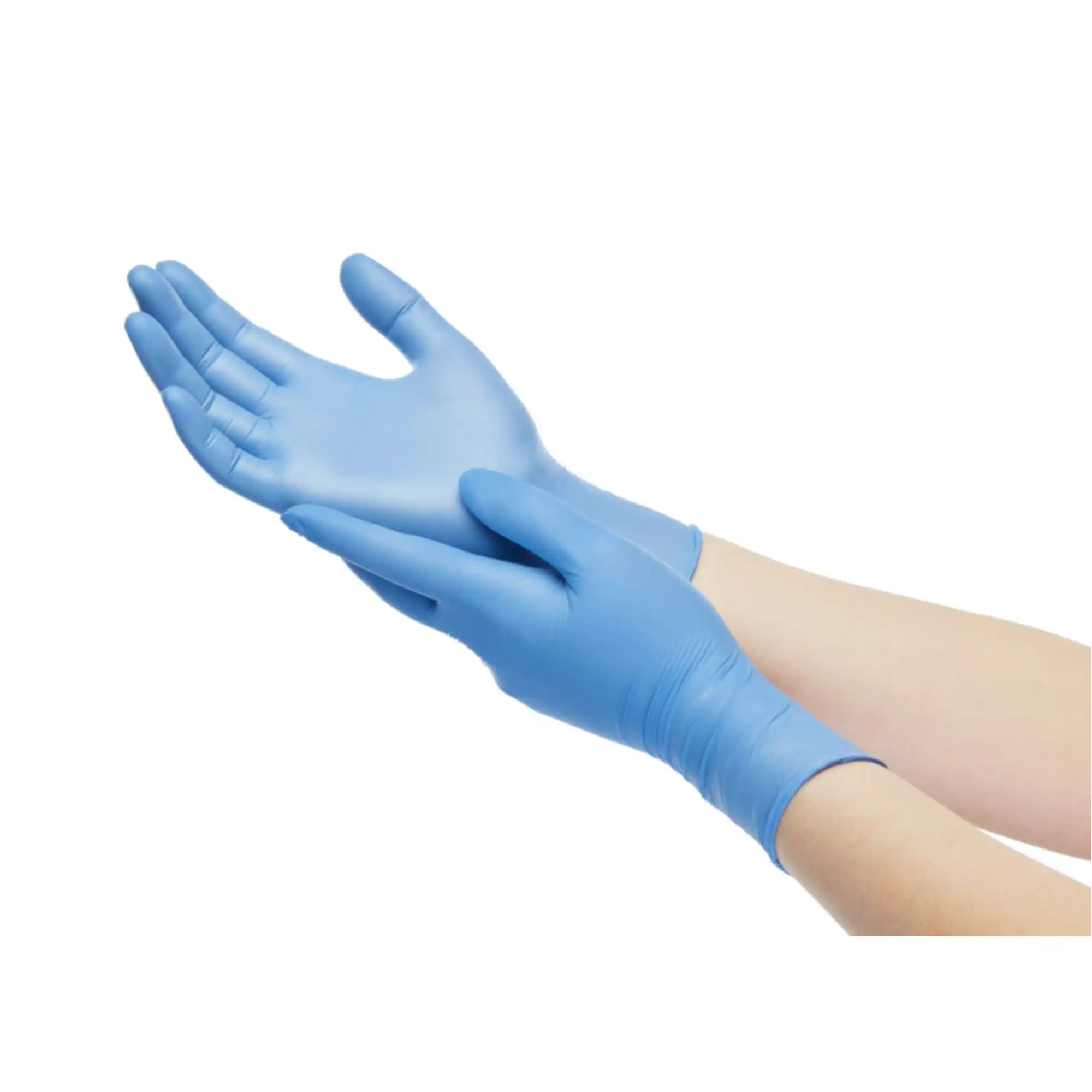 Halyard AquaSoft Nitrile Exam Gloves, Powder-Free, Non-Sterile, Extra Small, Blue, Textured, 300/Box, 43932