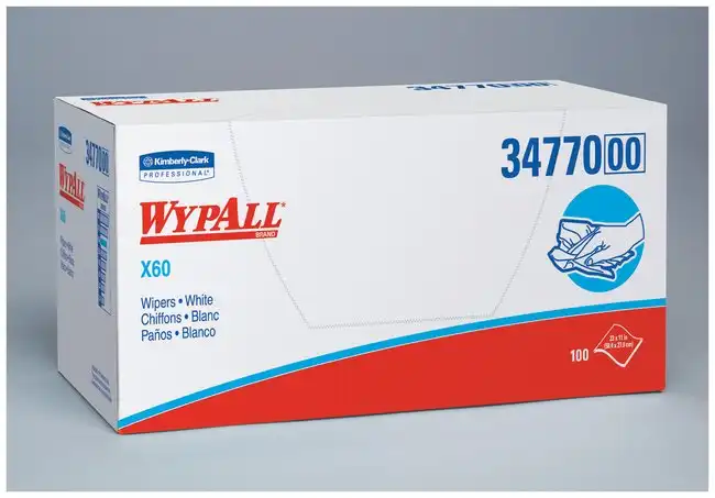 WypAll X60 Hydroknit Wipers, White, 11 x 23 in, 100 Sheets/Pop-Up Box, 9 Boxes/Case