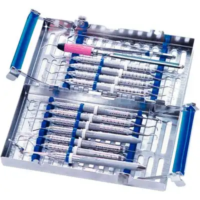 Hu-Friedy IMS Signature Series Double-Decker Cassette, 14-Instrument, Two-Tier, Blue, 1/Pk, IM9148