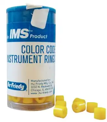 Hu-Friedy IMS Color Code Instrument Rings, Regular, Yellow, 50/Pk, IMS-1285