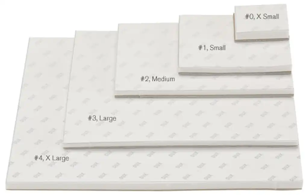Dux Dental Non-Slip Mixing Pads, #3, Large, 6-1/2" x 5-1/4", 2/Pk, 31095