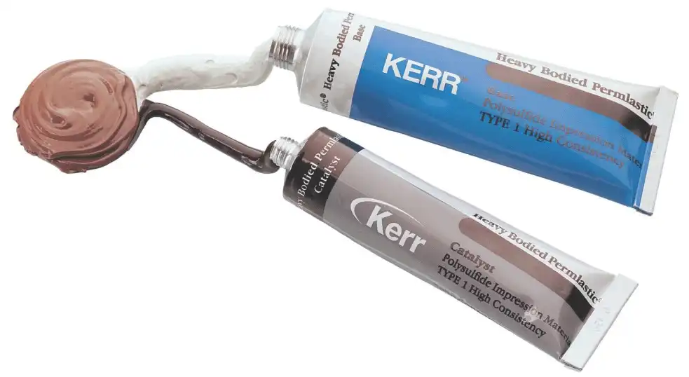 Kerr Permlastic Polysulfide Impression Material, Catalyst Refill, Regular Body, 130 g Tube, Gray, 1/Pk, 00494