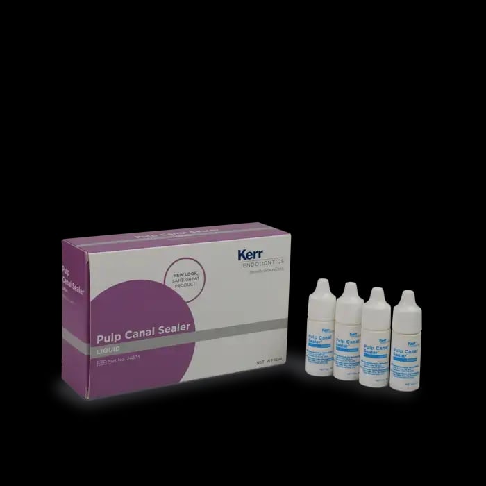 Kerr Pulp Canal Sealer EWT Liquid Refill, 4 ml Bottles, 4/Pkg, #24873