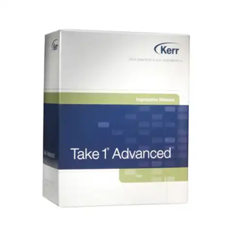 Take 1 Advanced VPS Impression Material, Cartridge Refill, Rigid Tray, Fast Set, Dark Green, 2 x 50 mL Cartridges + 6 Mixing Tips, 34457