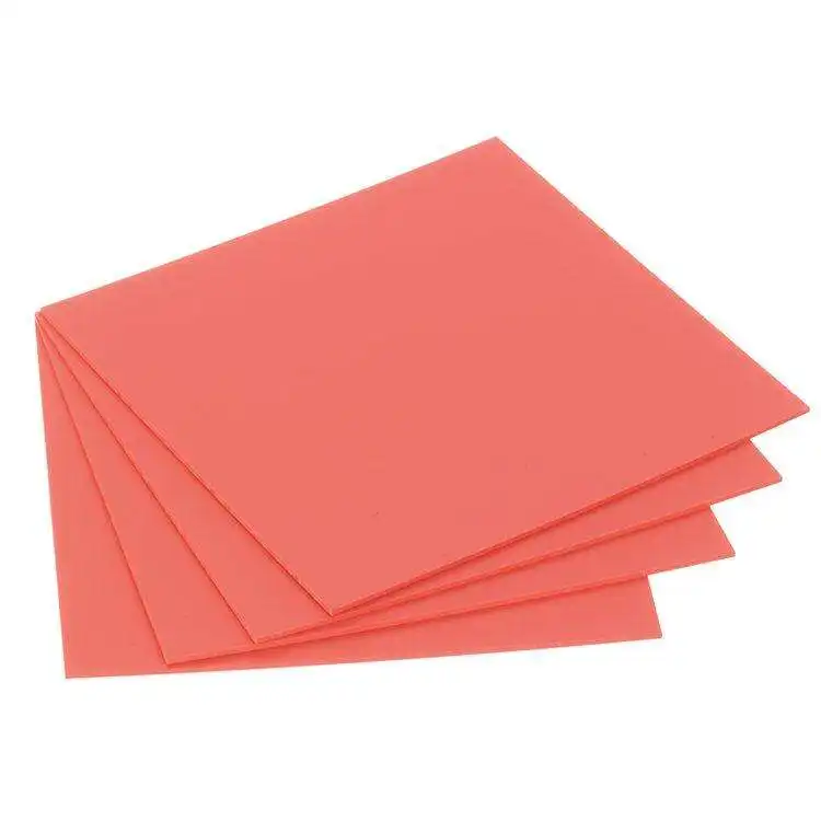Keystone Base Plate Material, 5" x 5" Pink, 0.100" (2.5 mm), 100/Pkg, 9616140