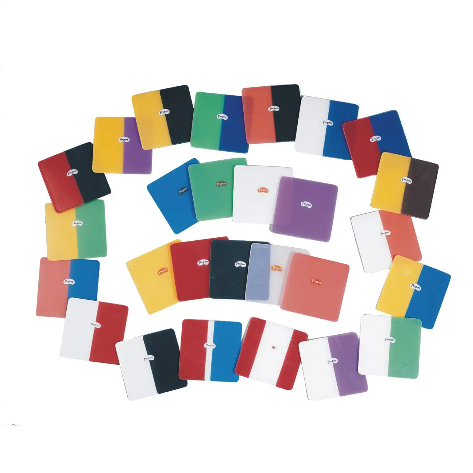 Pro-Form Mouthguard Laminates, Dual-Color, Assorted, 5" x 5", 0.160" (4mm), 12/Pk, 9598710
