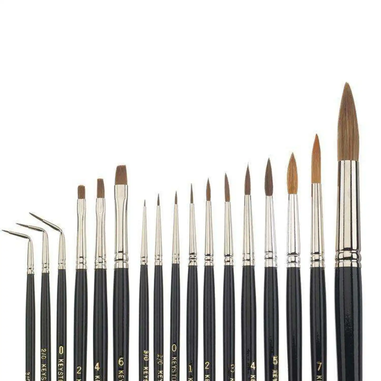 Keystone Red Sable Brush, Size #0, Straight, 1/Pk