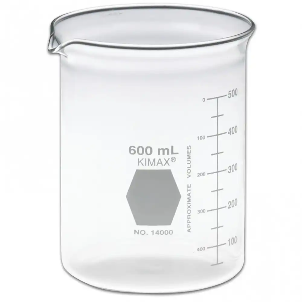 L&R Manufacturing Ultrasonic Cleaner Glass Beaker, 600 ml, 40006