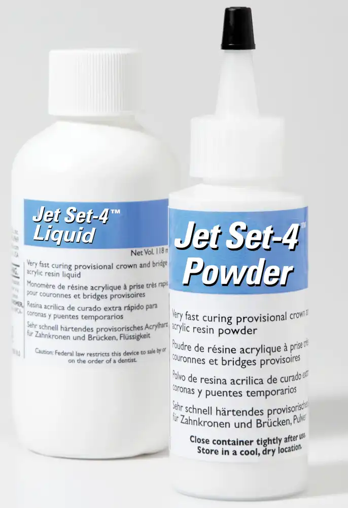 Lang Dental Jet Set-4 Self-Curing Acrylic Resin, 6/1 Kit