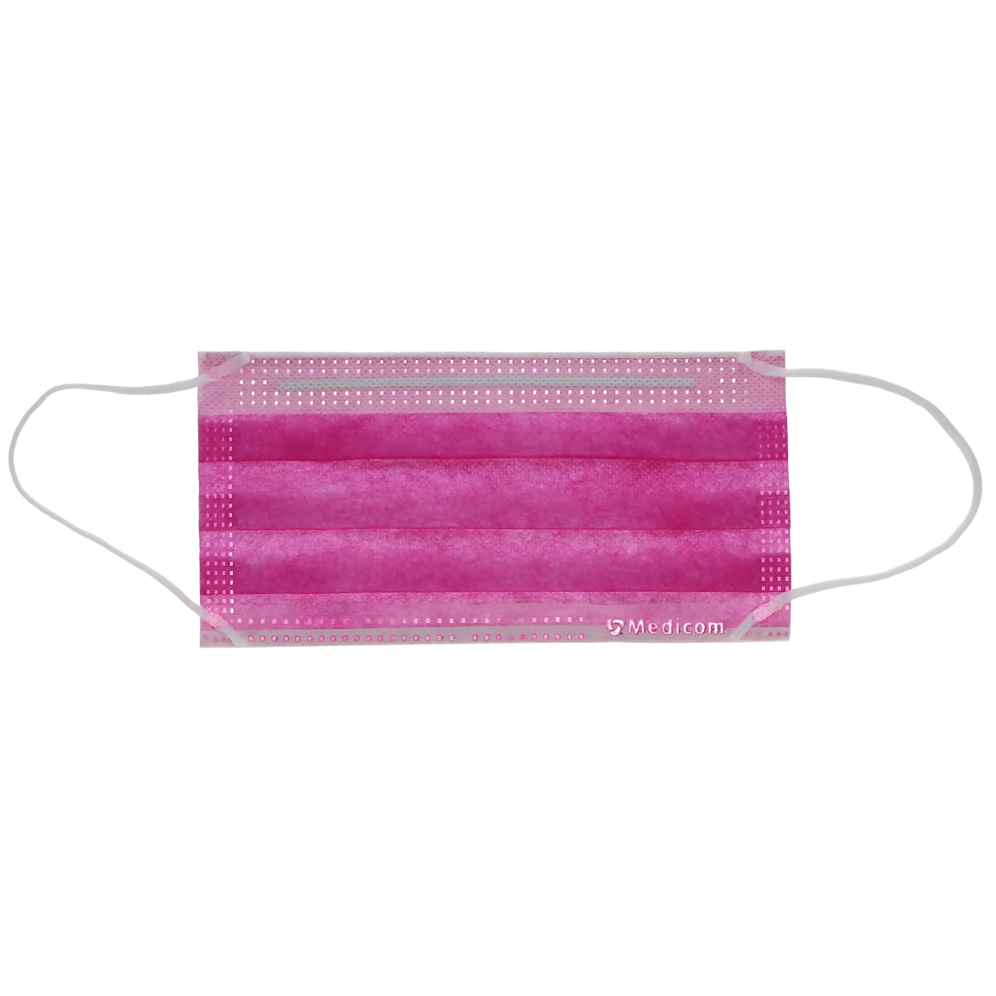 SafeMask Master Series Procedure Earloop Face Mask, ASTM Level 3, Azalea Festival (Bright Fuchsia), 50/Box, 2058