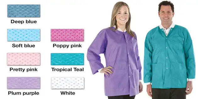 SafeWear Hipster Jacket, Hip-Length, Medium, Tropical Teal, 12/Pk, 8115-B