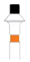 Meisinger Multi-Use Diamond Burs, FG, Occlusal Reduction, #828O-017, 1.7 mm Head, 1.8 mm Depth, Coarse, Orange, 5/Pk