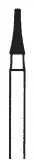 Meisinger Multi-Use Diamond Burs, FG, Interproximal, #820, 1.6 mm, Medium Grit, Blue Ring, 5/Pk, 820-016
