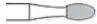 Meisinger Tungsten Carbide Trimming and Finishing Bur, Friction Grip, Football, 8-12 Flute, 2.3 mm, 5/Pack, HM379-023-FG (#7408)