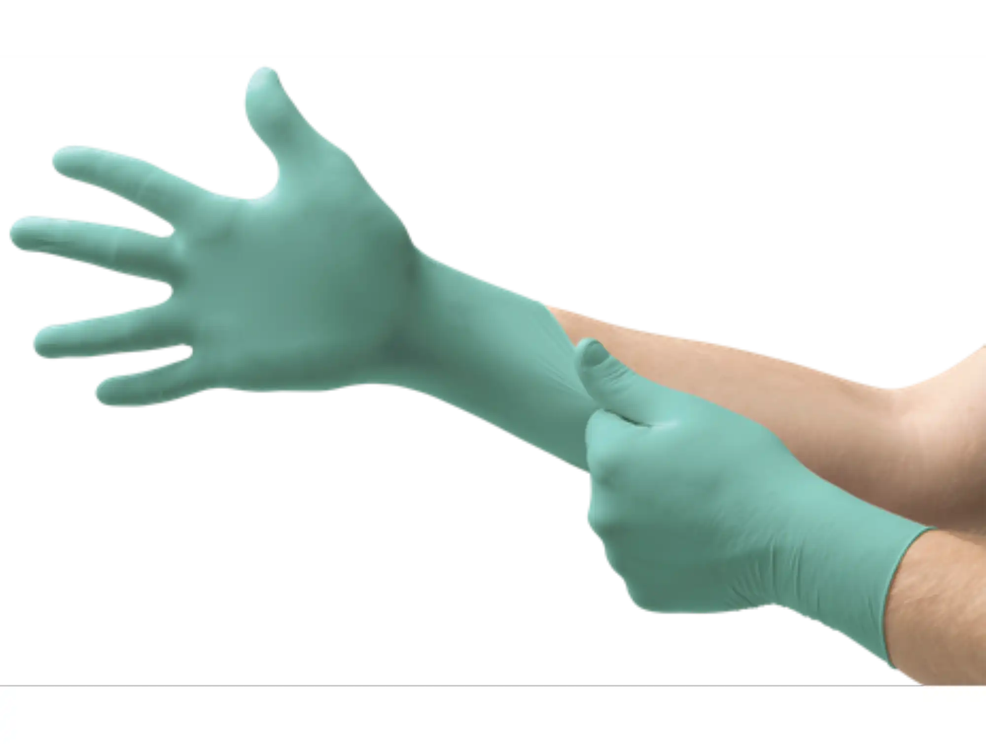 Microflex NeoPro Chloroprene Exam Gloves, Powder-Free, Latex-Free, Non-Sterile, Medium, Green, Textured, 100/Box, NPG-888-M