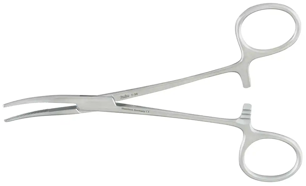 Miltex Kelly Hemostatic Forceps, Curved, 5.5", 1/Pk