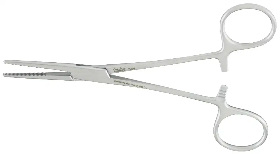 Miltex Kelly Hemostatic Forceps, Straight, 5.5", 1/Pk