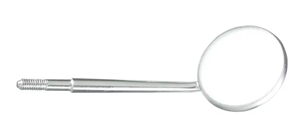 Miltex Cone Socket Magnifying Mirror, #4, Stainless Steel, 12/Pk