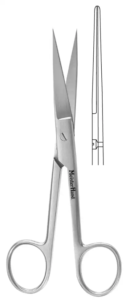 Miltex Operating Scissors, Straight, 4.5"