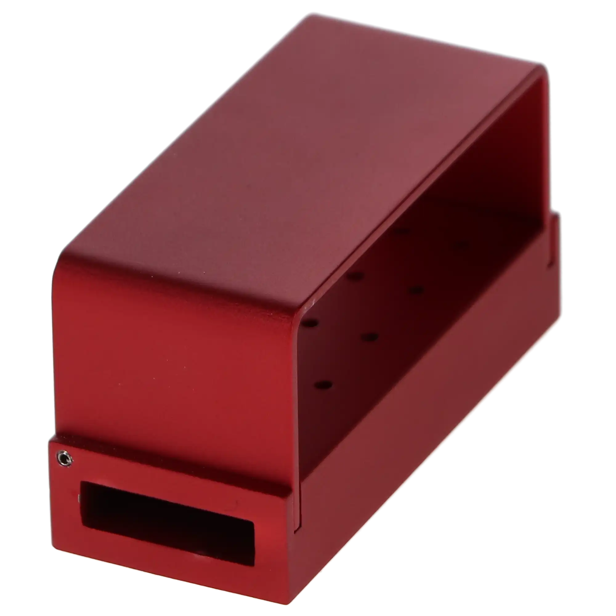 Pac-Dent Aluminum Bur Block FG Red, 15 Hole Capacity, 038R