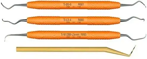 Wingrove Titanium Implant Scaler Go-To Set, R900 (3 Scalers, EasyView Probe, Ceramic Stone, FlipTop Cassette)