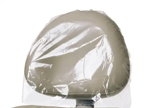 Pinnacle Plastic Headrest Covers, 14" x 9.5", Clear, 250/Pk, 3514