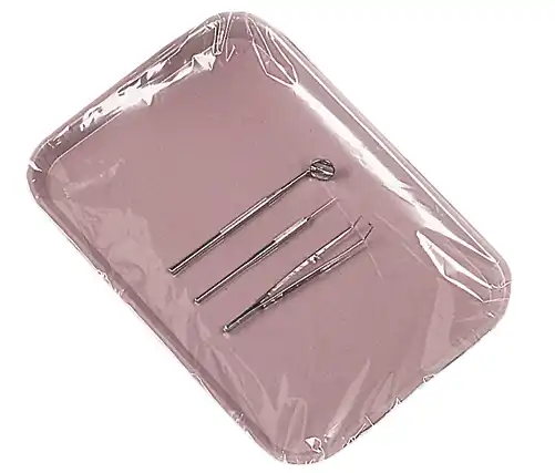 Pinnacle Tray Sleeve, Size M (Fits Mayo Tray), 14" x 19.5", Clear, 500/Box, #3500M