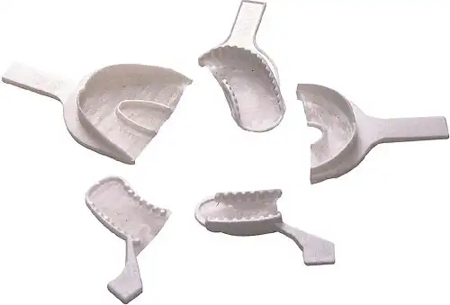 Plasdent Excellent Disposable Bite Registration Trays, Assorted (Anterior, Posterior, Sideless Posterior, Quadrant, Full Arch), White, 40/Box, BT-ASS