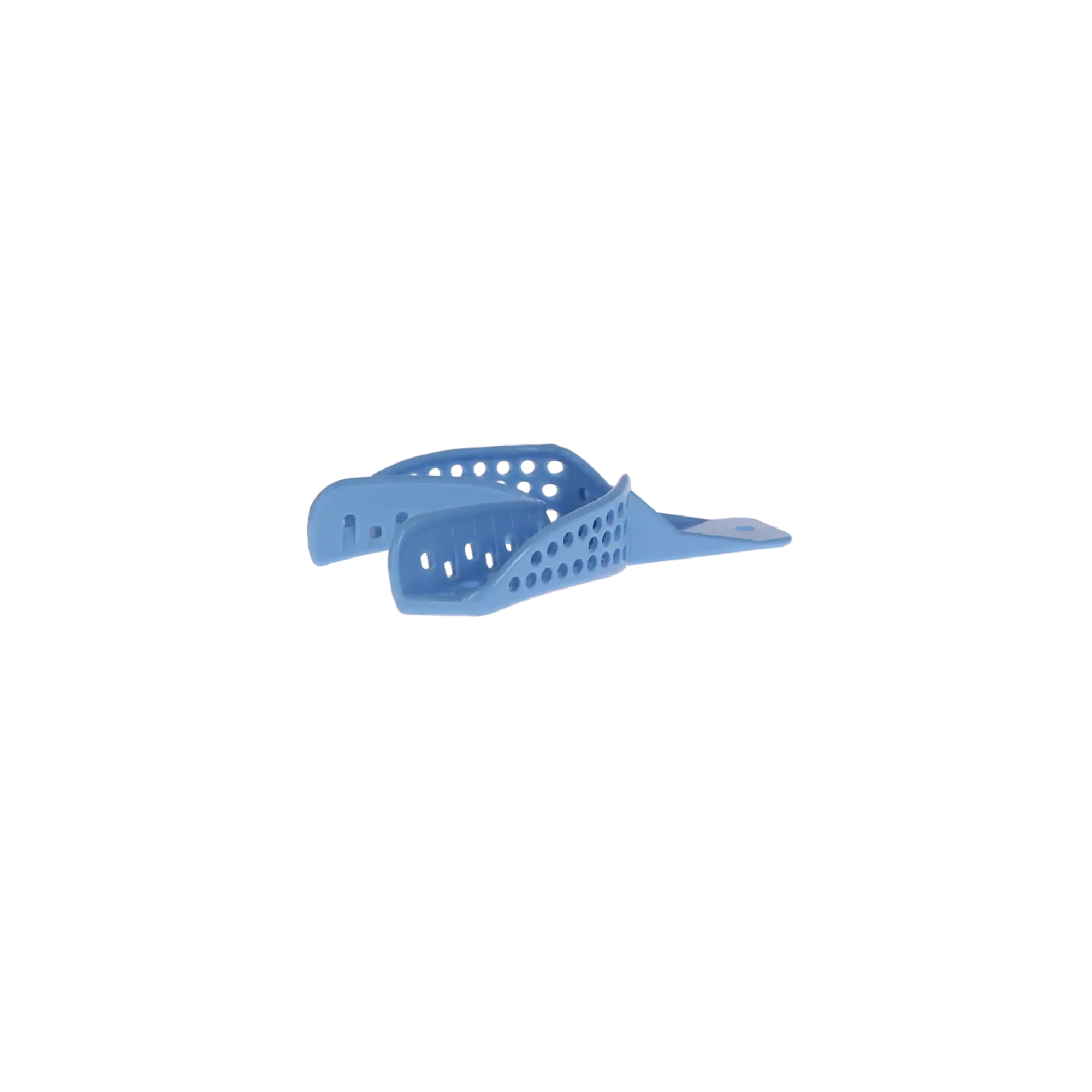 Excellent II Disposable Impression Trays, #2 Large Lower Arch, Perforated, Baby Blue, 12/Bag, IT2-LL