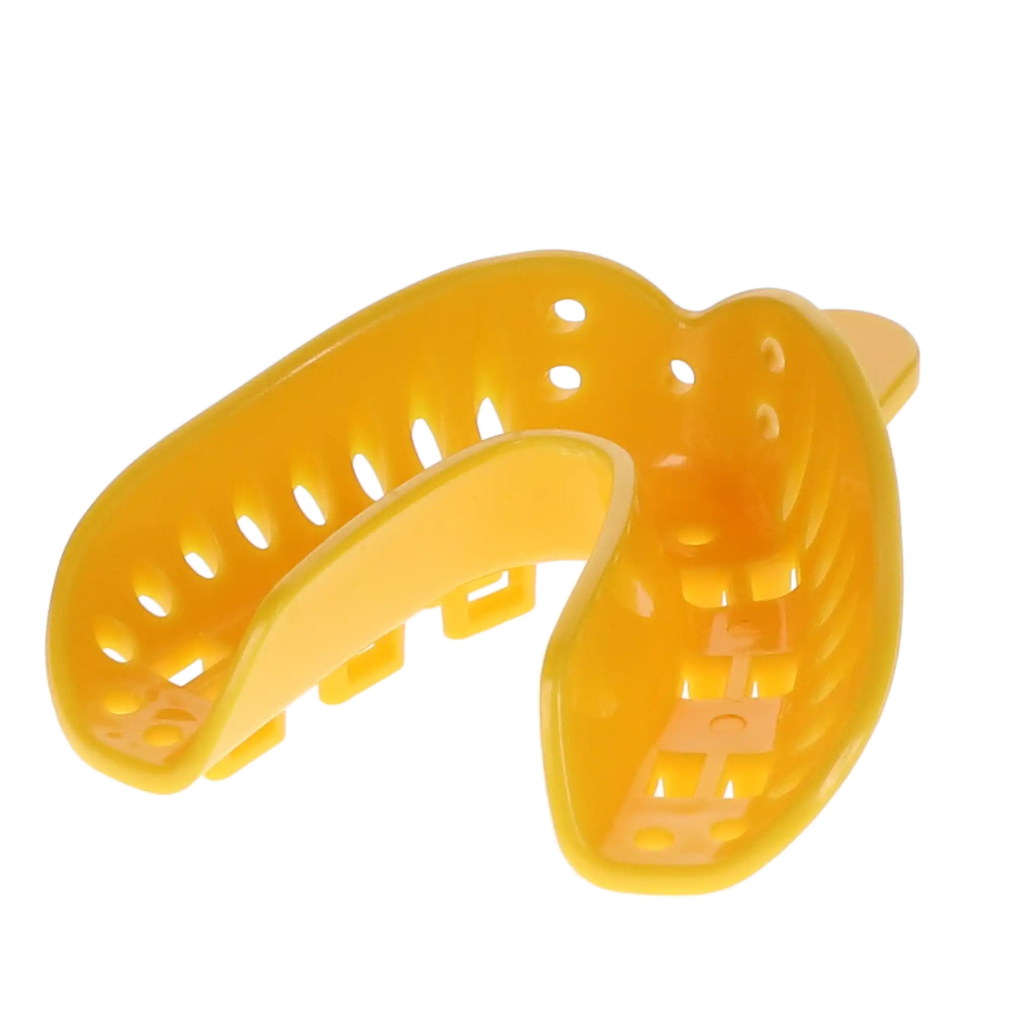 Excellent-Lock Disposable Ortho Impression Trays, Adult Lower, Large, Yellow, 50/Pk, ITT-1L-50