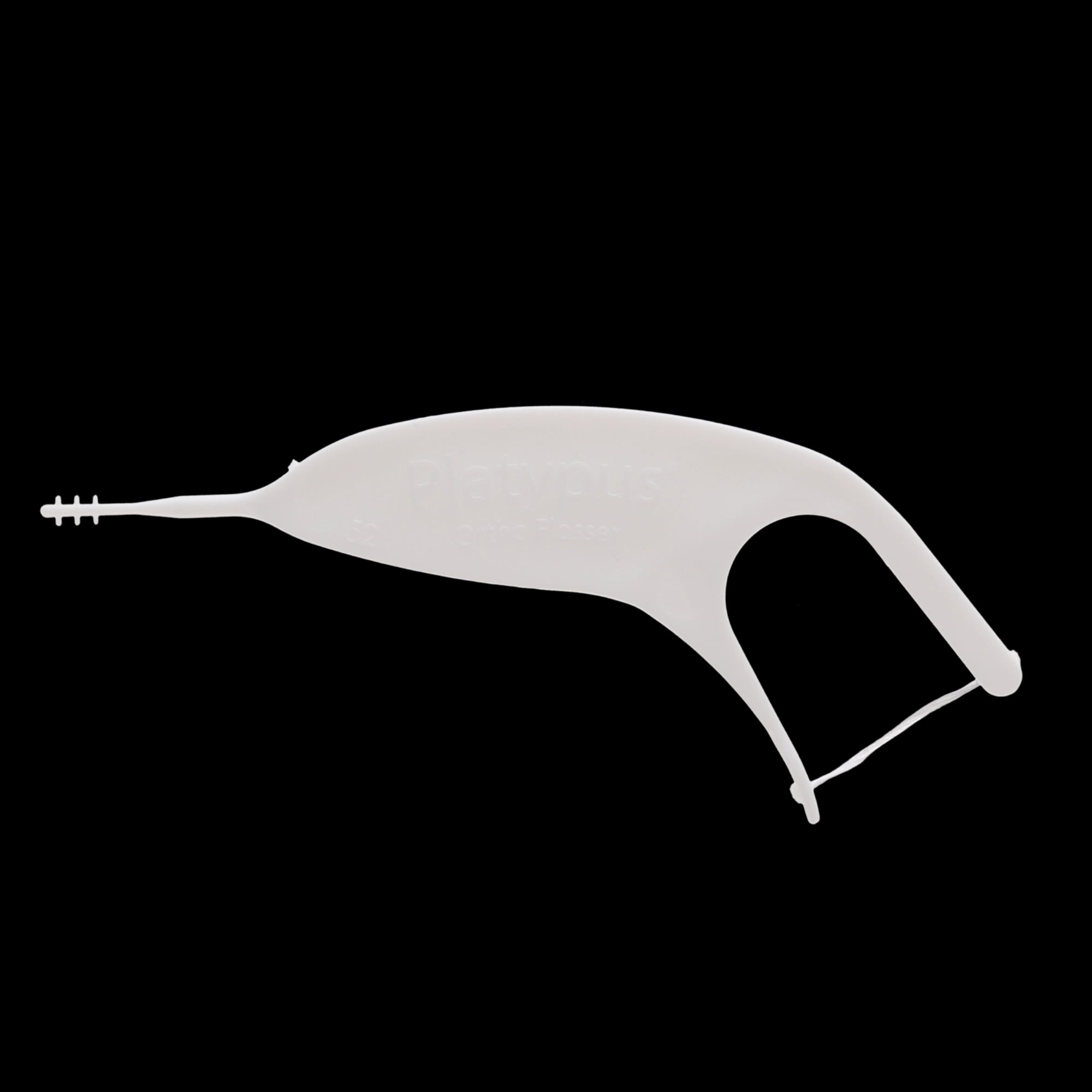 Platypus Orthodontic Flossers, No Threader Required, with Interdental Pick, 30/Bag, T130