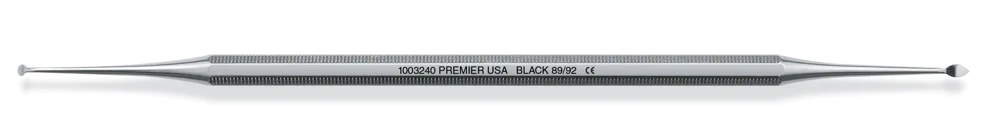 Premier Dental Black Cutting Instrument, Discoid-Cleoid Carver, Octagonal Handle, #89/92, 1/Pk, 1003240