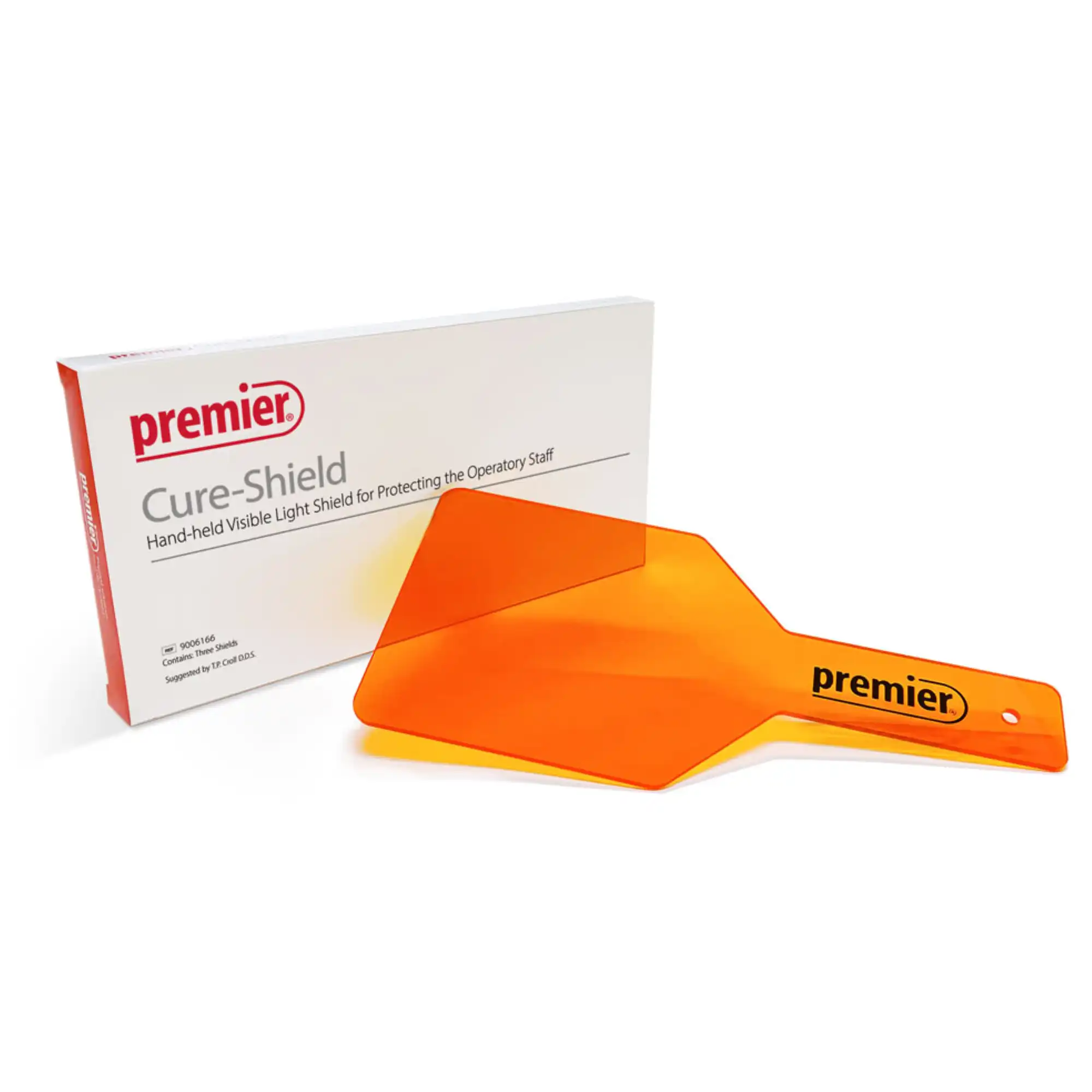 Premier Cure-Shield Handheld Visible Curing Light Shield, Orange, 3/Pk, 9006166