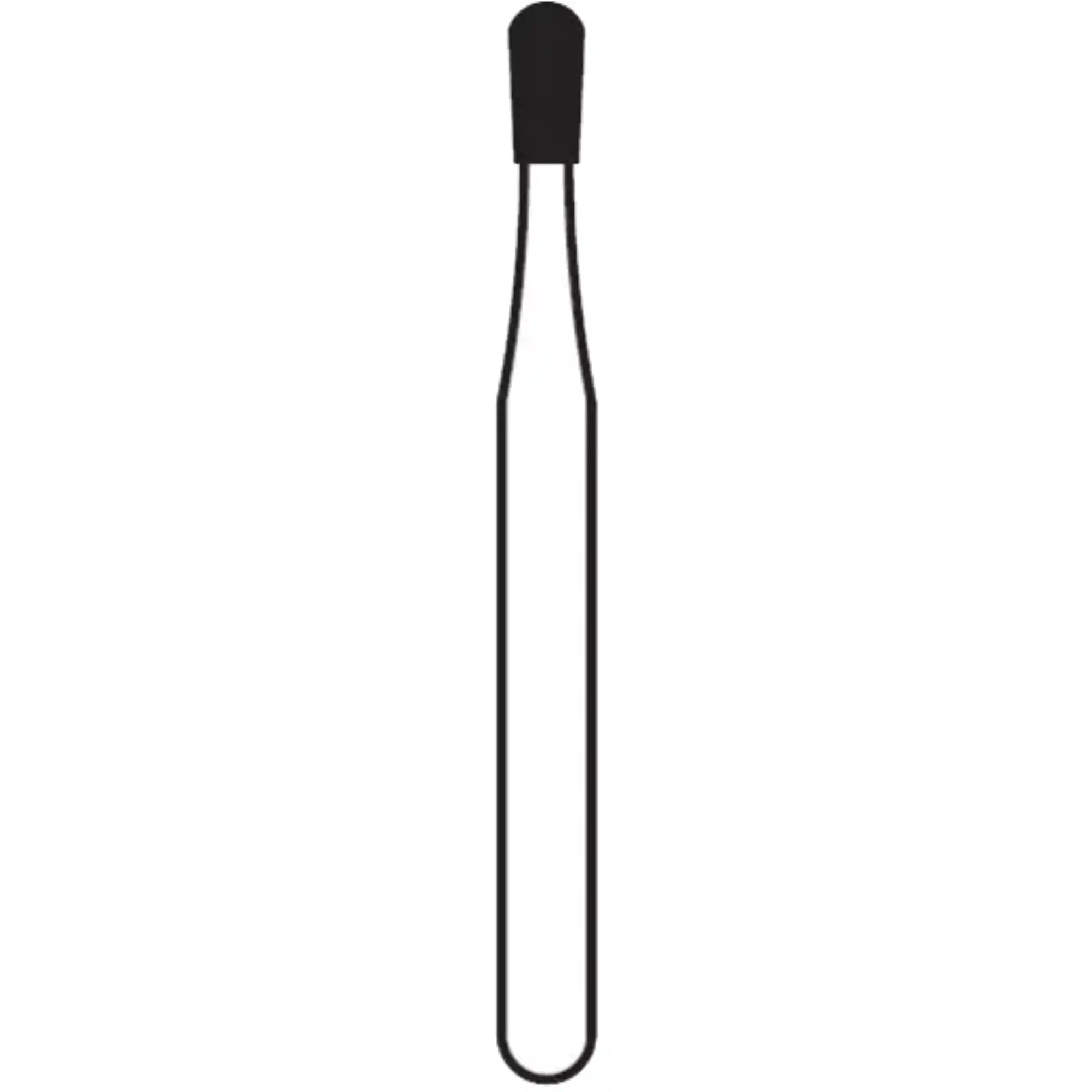 Solo Diamond Single Use Burs, FG, Pear, # 0512, 1.2 mm, Medium Grit, Blue, 25/Pk, 830012M