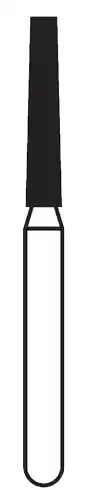 Solo Diamond Single Use Burs, FG, Flat End Taper, # 0914.8, 1.4 mm, Coarse, Green, 25/Pk, 847014C