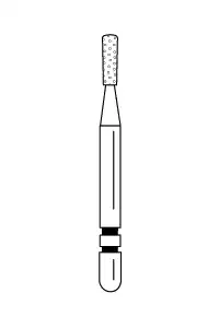Two Striper Diamond Burs, FG, Pear, 352.4, 1.3 mm, Coarse, Green, 5/Pk, 2015230