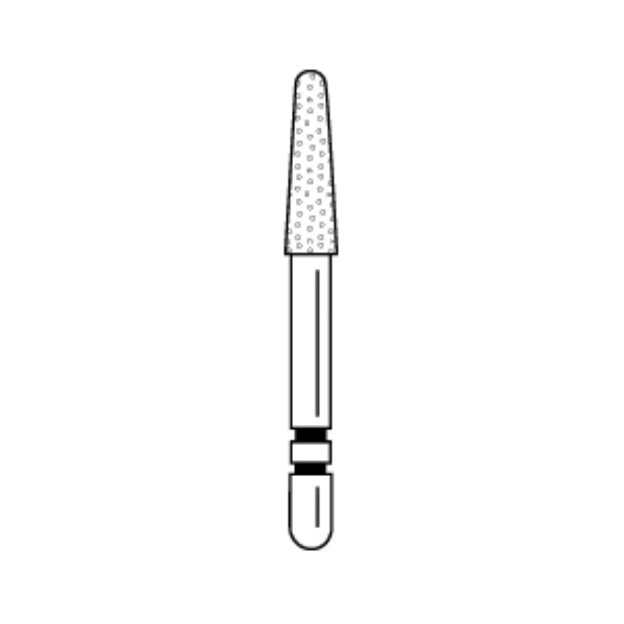 Two Striper Diamond Burs, FG, Round-End Taper, 785.7, 2.4 mm, Fine, Red, 5/Pk, 2015499
