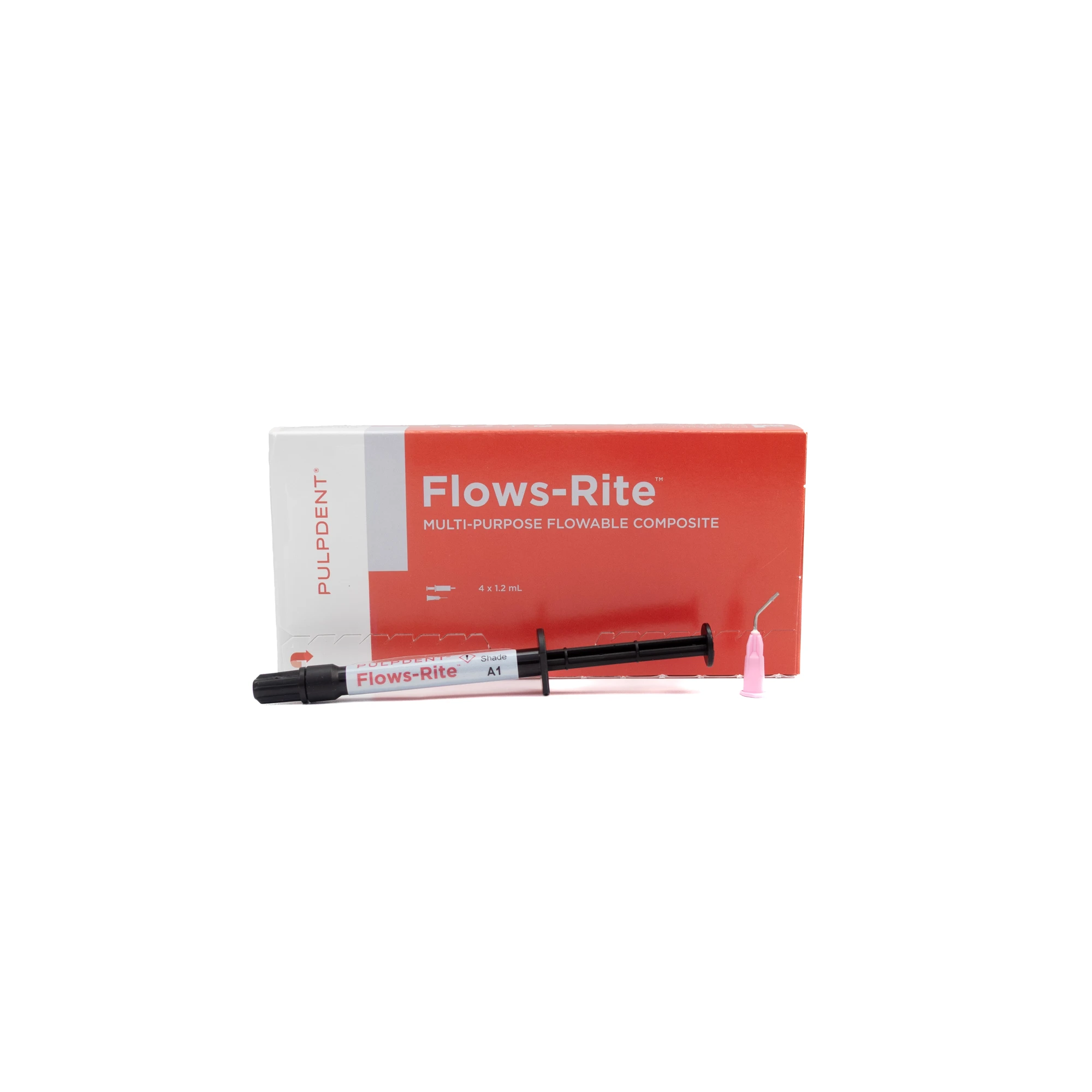 Flows-Rite Flowable Composite, Light-Cure, Syringe Refill, 1.5 g, A1 Shade, 4/Pk, FKA1