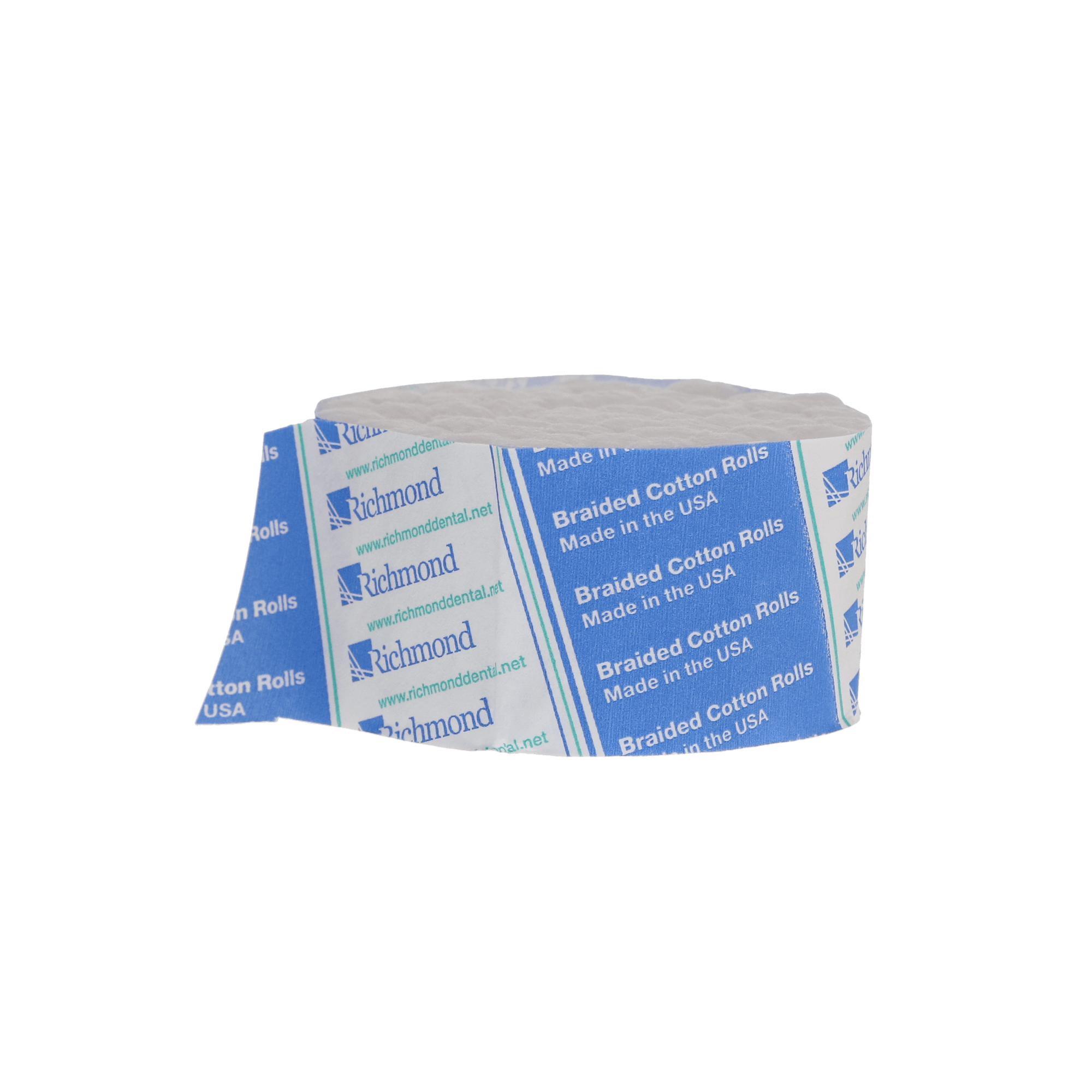 Richmond Braided Cotton Rolls, Non-Sterile, Small, 1.5" x 5/16", 2000/Box, 201210