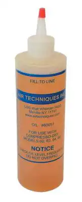 RPI Compressor Oil 16 oz Bottle, ISO 100 / SAE 30 / AGMA 3, with Extended Spout