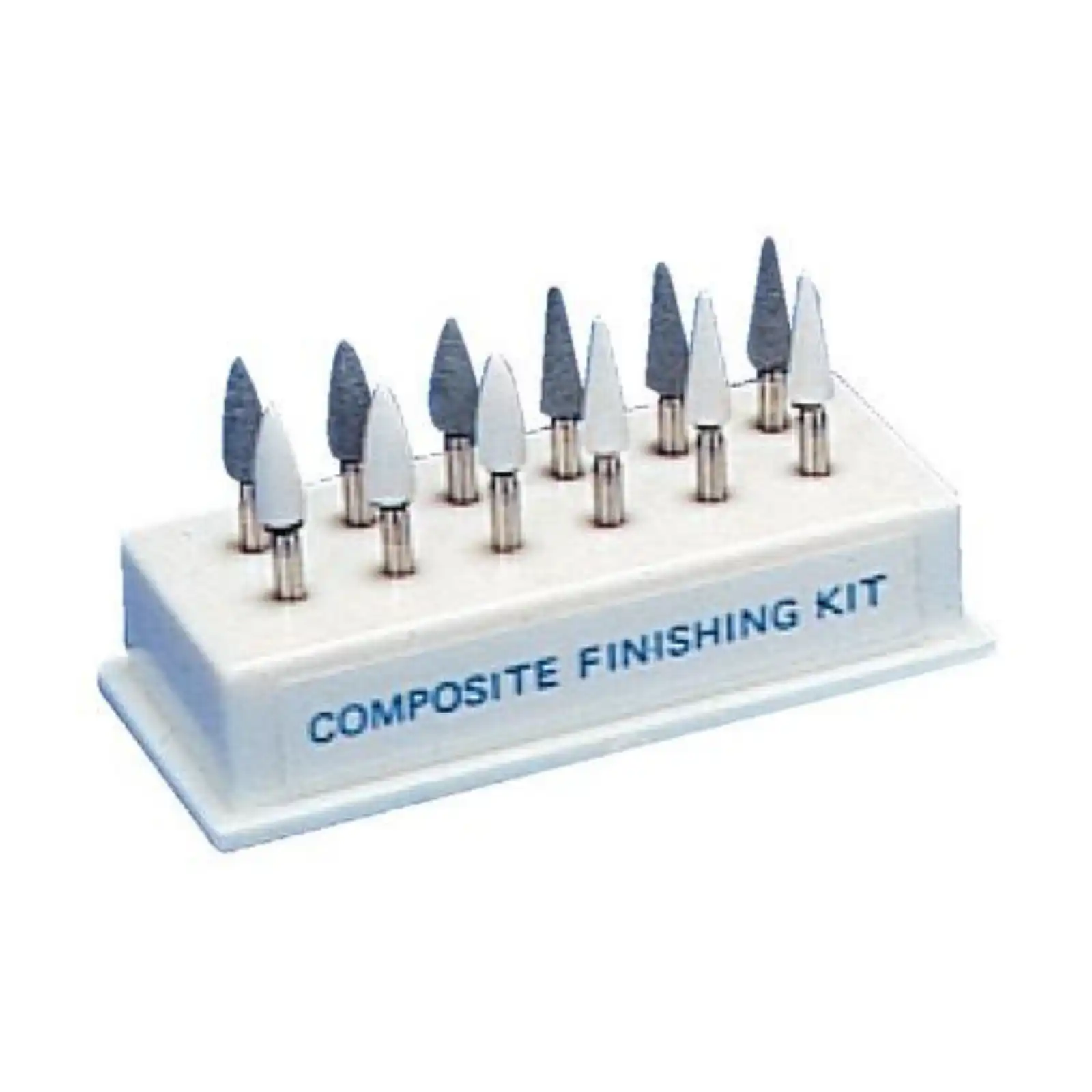 Shofu CompoSite Finishing Kit, Classic Plastic Block, Friction Grip, 12 Stones, #0302