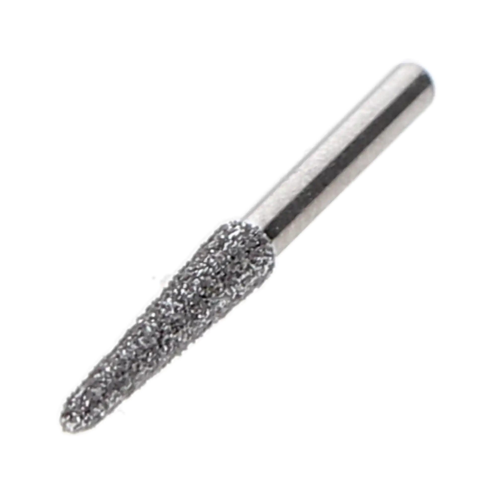 Shofu Robot Diamond Point, FG, Long Tapered Cylinder Round End, ISO 223/023, 2.3 mm, Regular Grit, White Ring, 0838-1