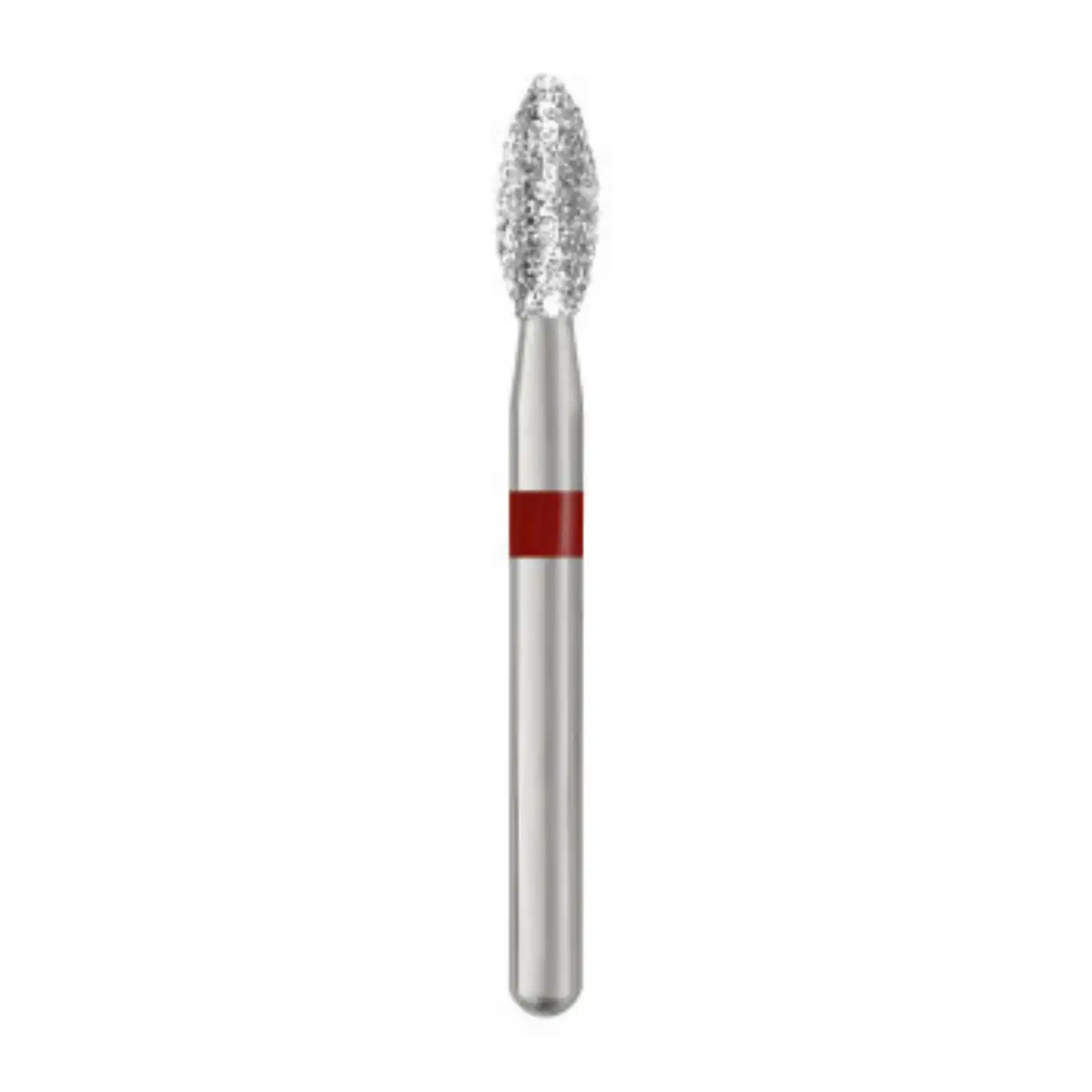 Piranha Diamond Single-Use Burs, FG, Pointed Football, # 368-023, 2.3 mm, Fine, Red, 25/Pk, 368-023F