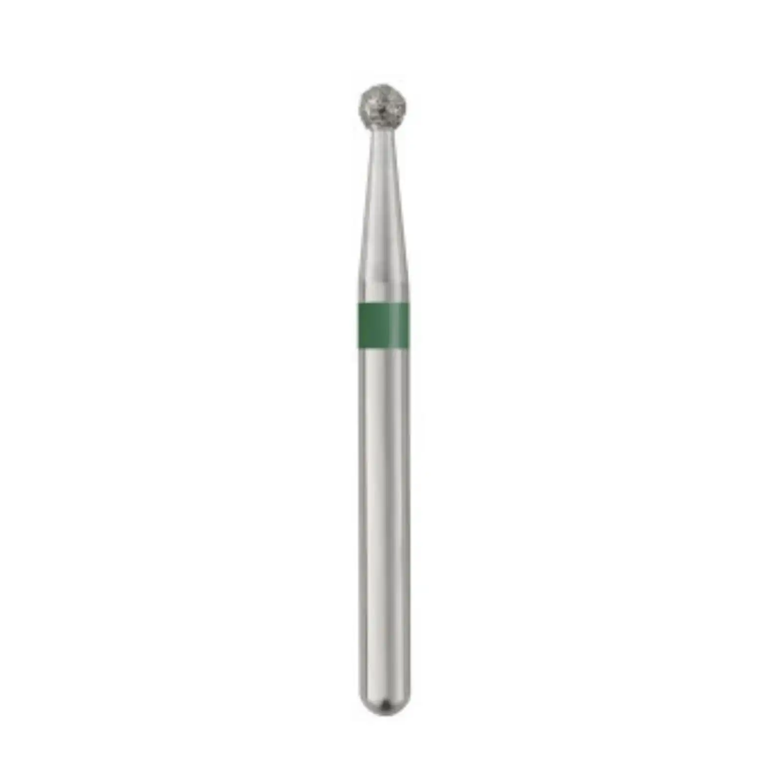 Piranha Diamond Single-Use Burs, FG, Round, # 801-016, 1.6 mm, Coarse, Green, 25/Pk, 801-016C